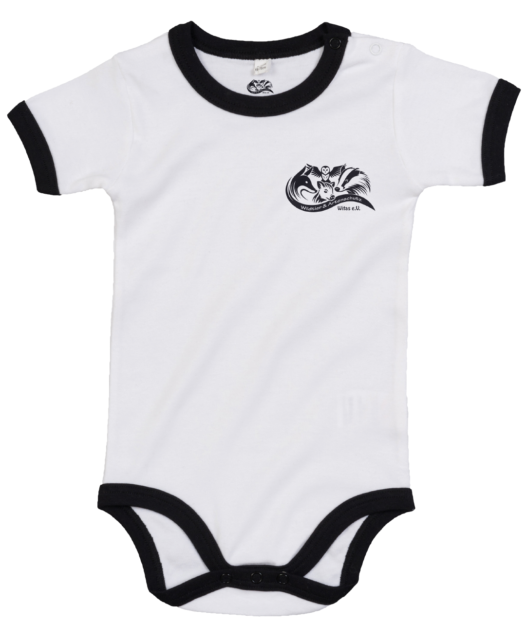 WITAS - Baby Ringer Bodysuit Logo [white/black]