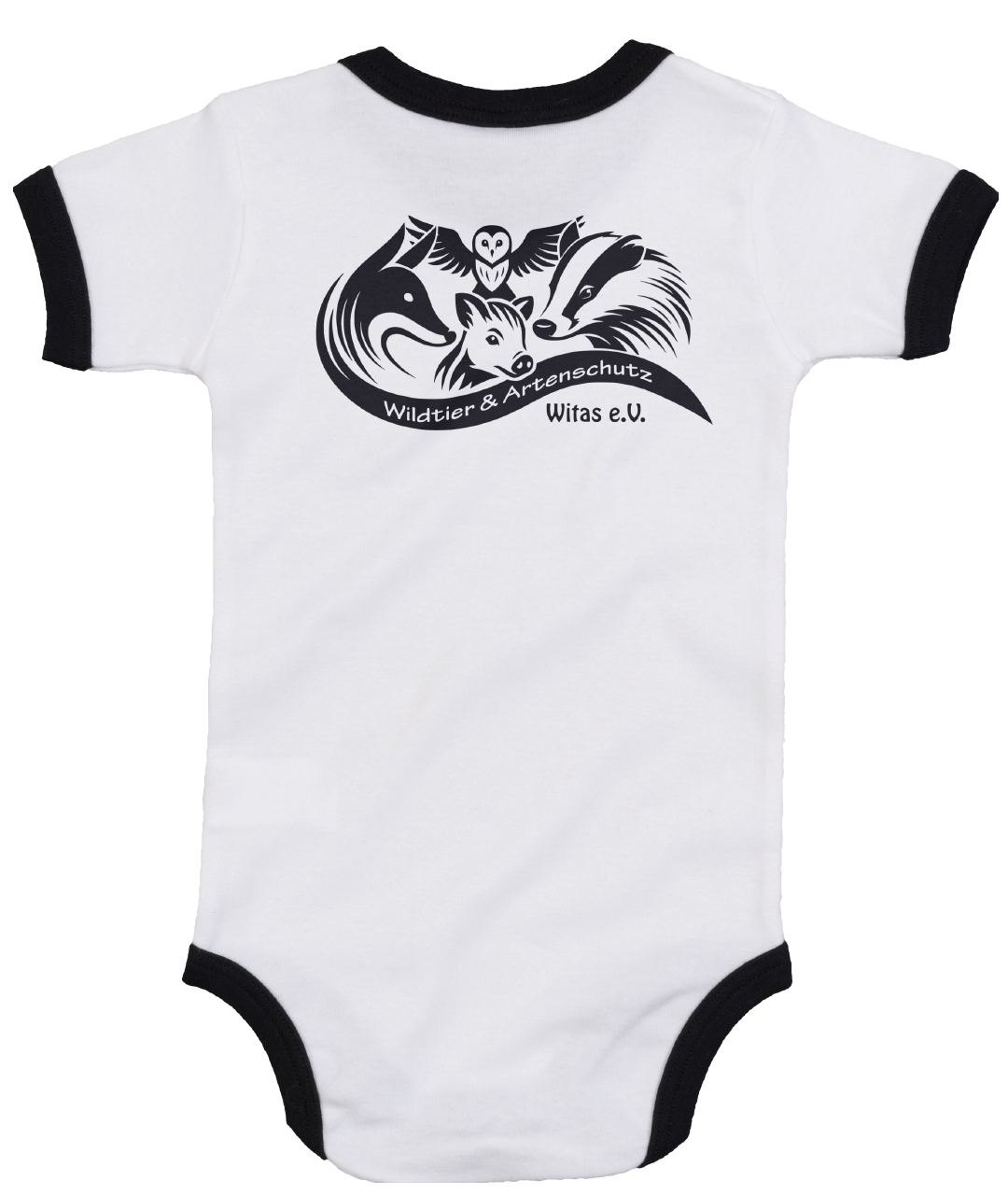 WITAS - Baby Ringer Bodysuit Logo [white/black]